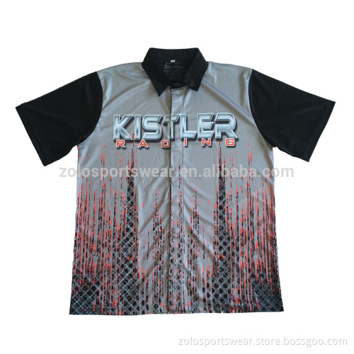 Custom Sublimation Motor Sport Racing Team Pit Crew Shirts